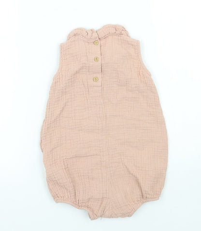 H&M Girls Pink   Babygrow One-Piece Size 6-9 Months