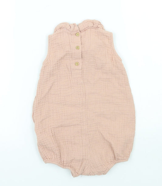 H&M Girls Pink   Babygrow One-Piece Size 6-9 Months