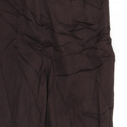 Womens UK Size 14 Marks and Spencer Regular Fit  Brown Trousers