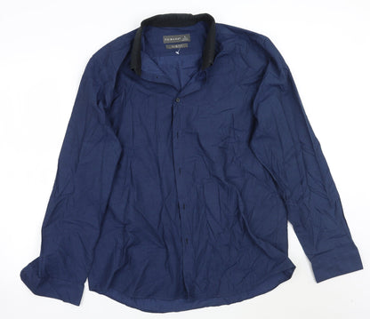 Primark Mens Blue    Button-Up Size XL