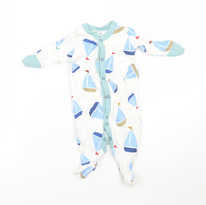 NEXT Baby White Geometric  Babygrow One-Piece Size 0-3 Months