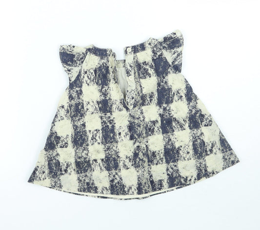 Gap Girls Blue Geometric  A-Line  Size 3-6 Months