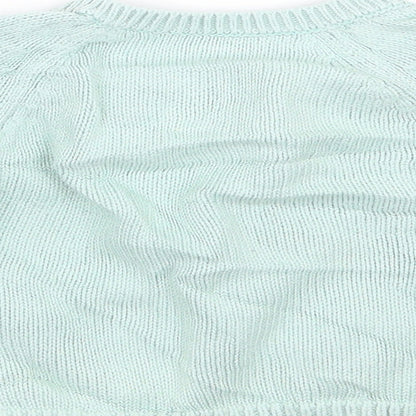 Marks and Spencer Girls Green   Cardigan Jumper Size 6-9 Months