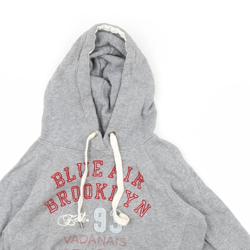 H&M Womens Grey   Pullover Hoodie Size M