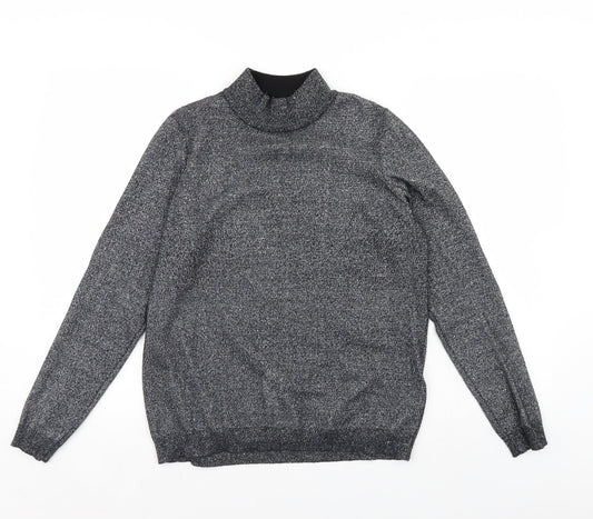 Womens UK Size M Vera Moda Silver Pullover Jumper