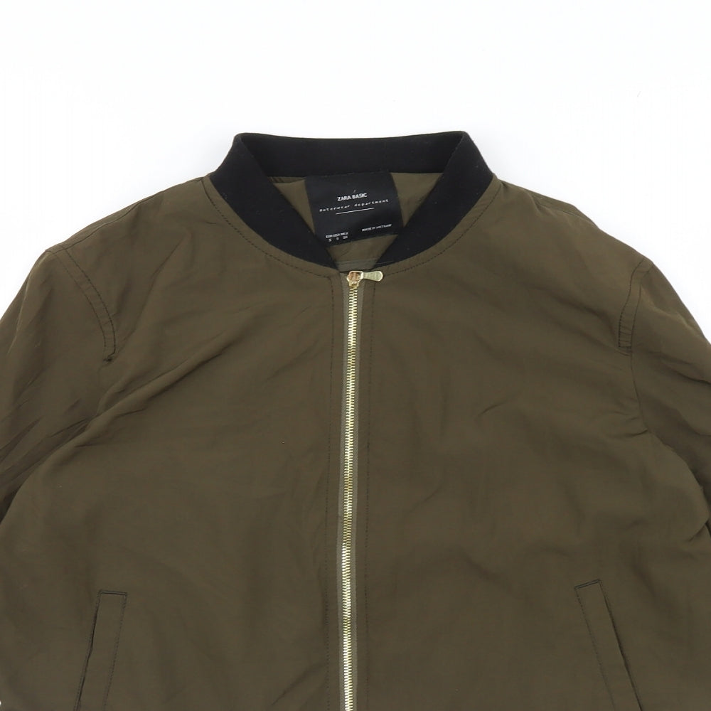 Womens UK Size S Zara Green Jacket