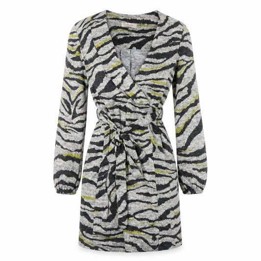 Bellambia Womens Grey Animal Print  Mini  Size S  - Shoulder Pads