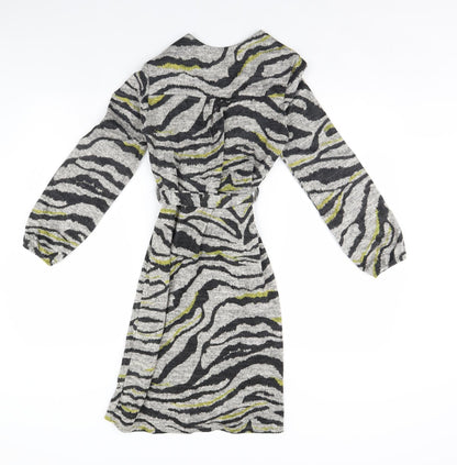 Bellambia Womens Grey Animal Print  Mini  Size S  - Shoulder Pads