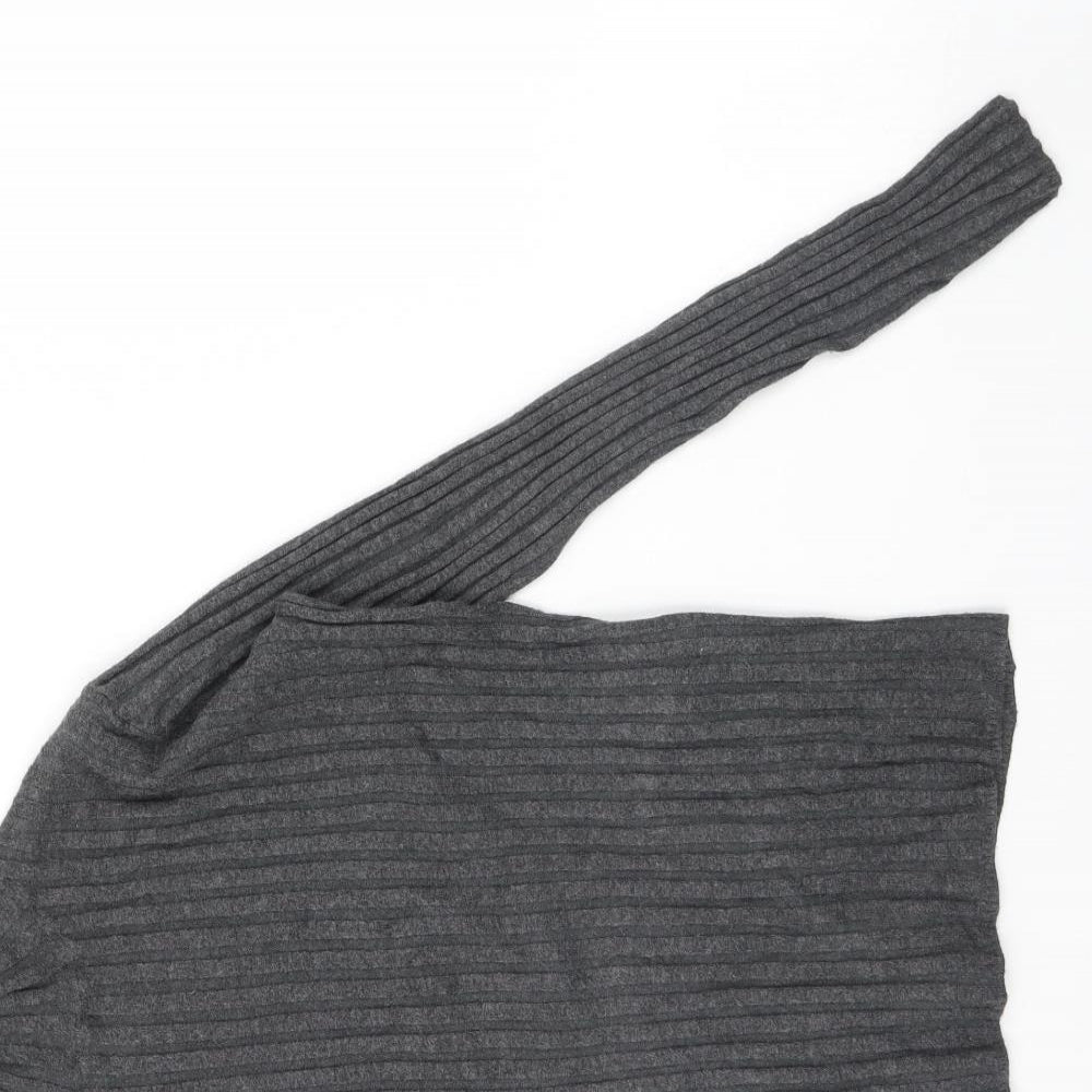 Womens UK Size 10 Papaya Grey Pullover Jumper