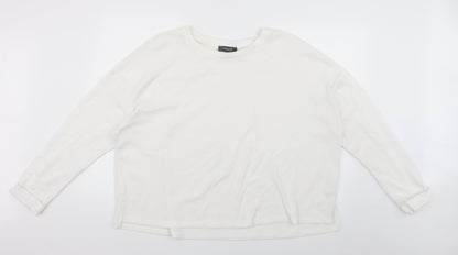 Primark Womens White   Pullover Jumper Size 18