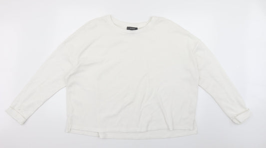 Primark Womens White   Pullover Jumper Size 18