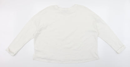 Primark Womens White   Pullover Jumper Size 18