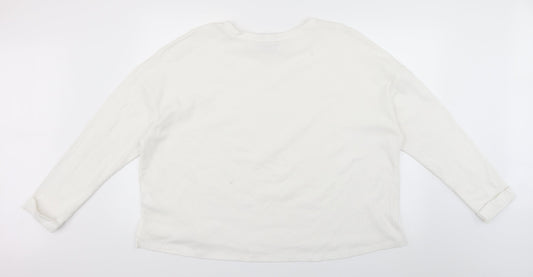 Primark Womens White   Pullover Jumper Size 18
