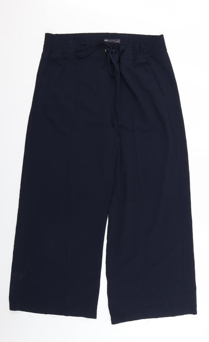 Womens UK Size 12 Marks and Spencer Regular Fit  Blue Trousers