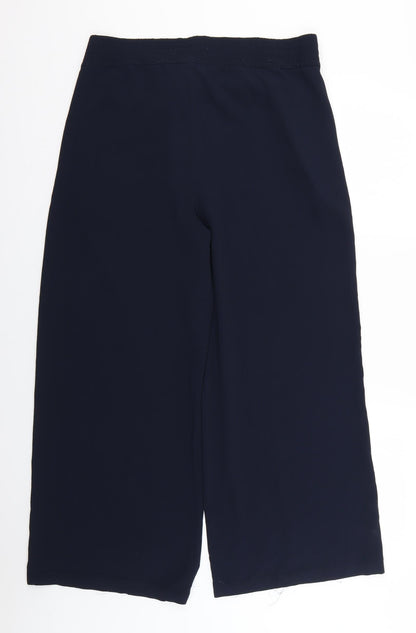 Womens UK Size 12 Marks and Spencer Regular Fit  Blue Trousers