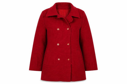 Marks & Spencer Womens Red   Pea Coat Coat Size 12