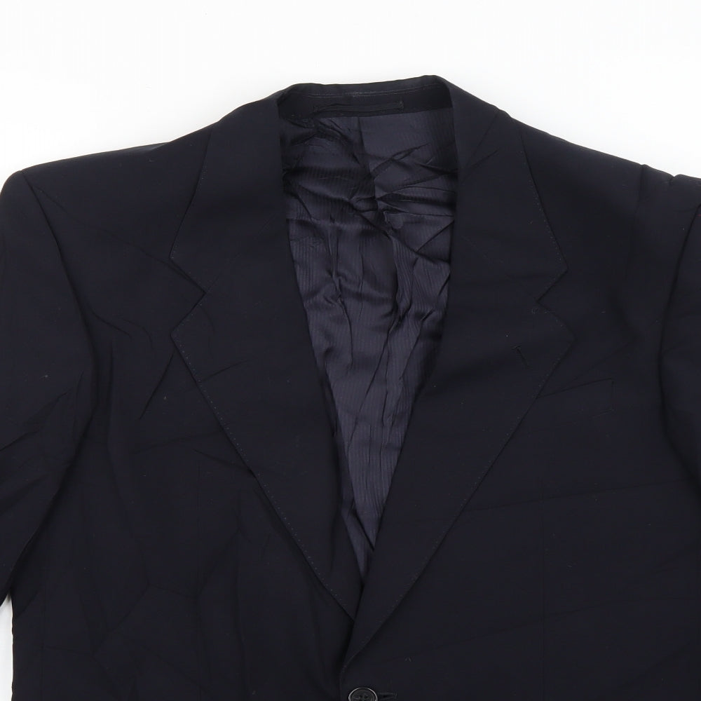 Mens UK Size M St Michael Regular Blue Suit Jacket