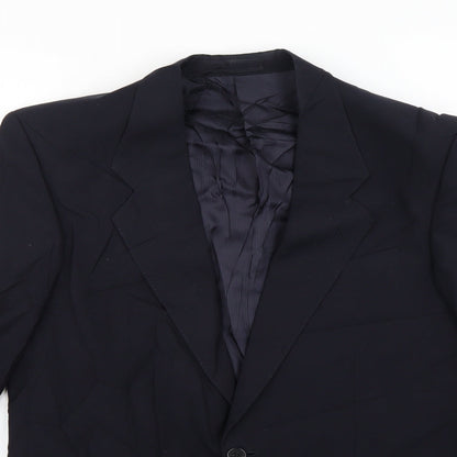 Mens UK Size M St Michael Regular Blue Suit Jacket