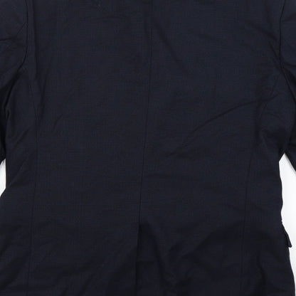 Mens UK Size L t&w Regular Blue Suit Jacket