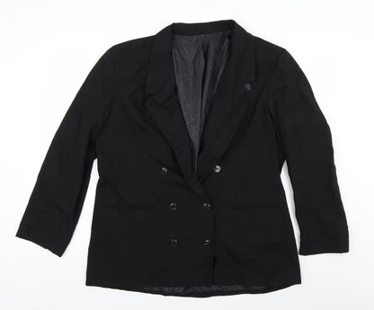 Mens UK Size 42 St Michael Regular Black Suit Jacket