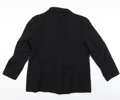 Mens UK Size 42 St Michael Regular Black Suit Jacket