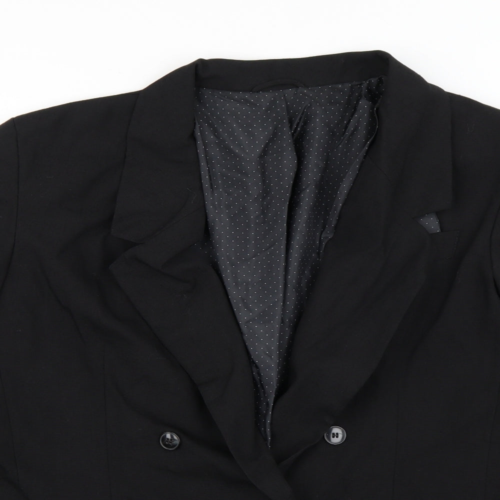 Mens UK Size 42 St Michael Regular Black Suit Jacket