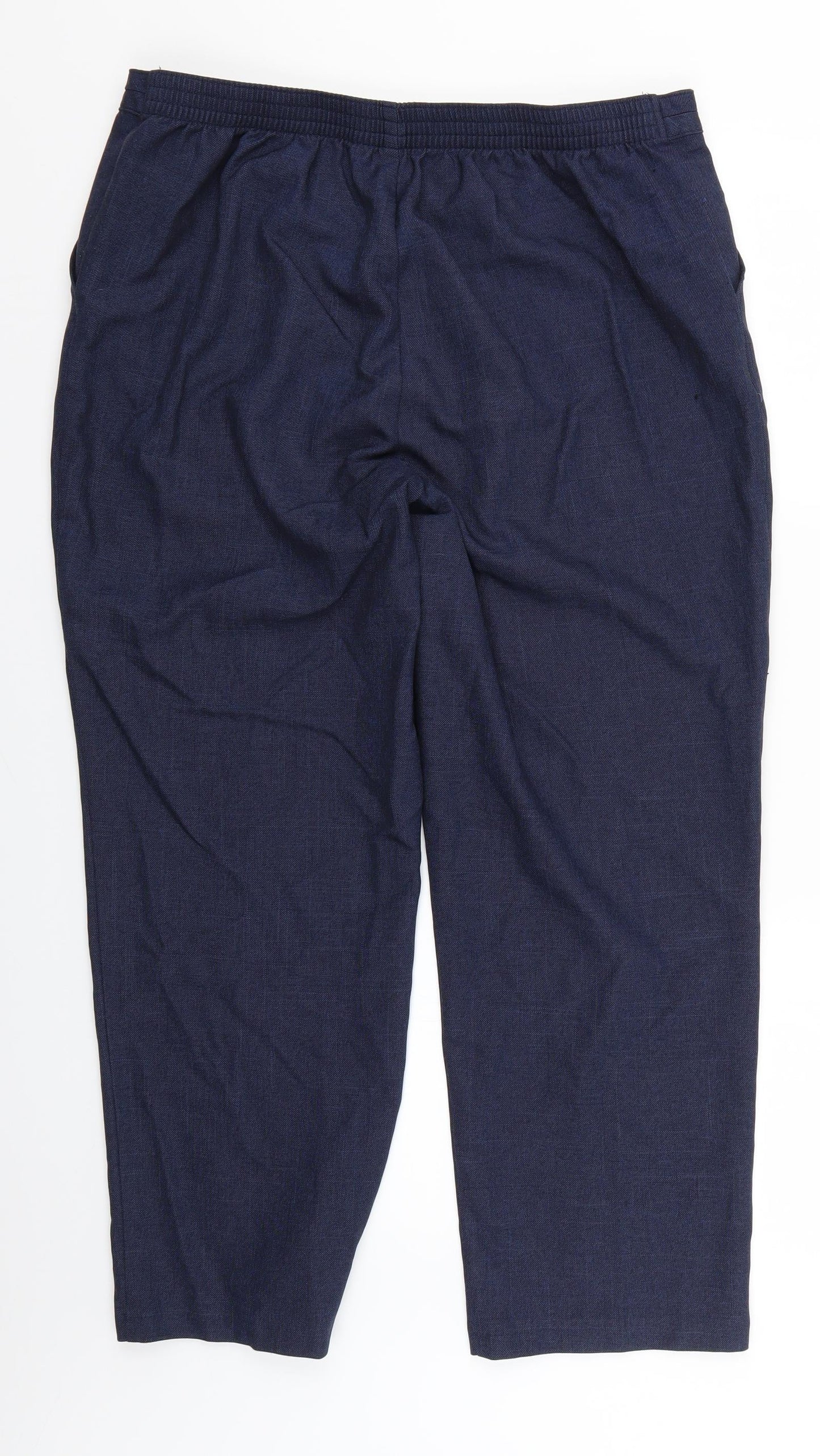 Womens UK Size 16 Marks and Spencer Regular Fit  Blue Trousers