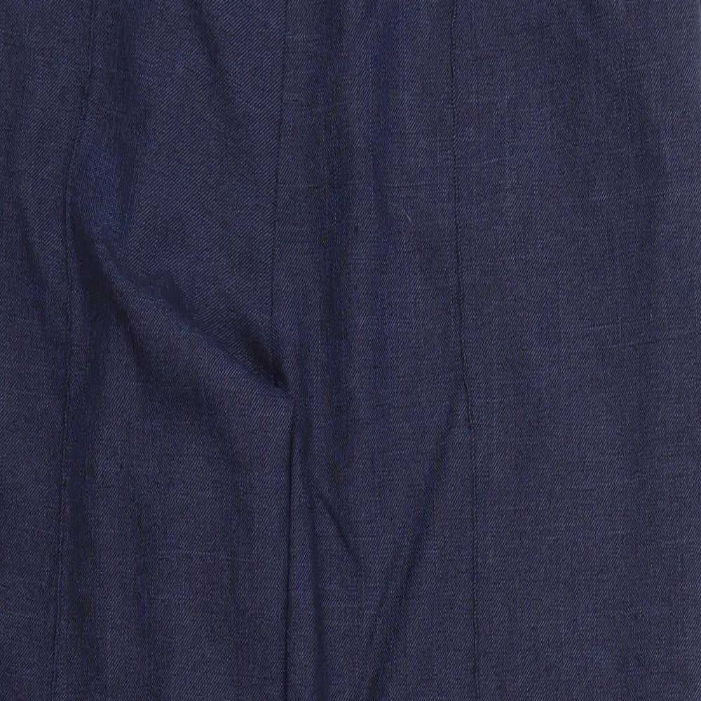 Womens UK Size 16 Marks and Spencer Regular Fit  Blue Trousers