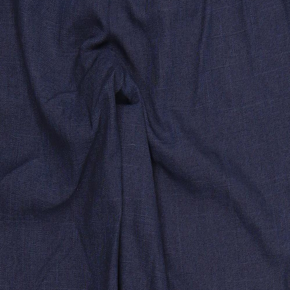 Womens UK Size 16 Marks and Spencer Regular Fit  Blue Trousers
