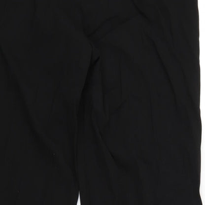 Womens UK Size 14 John Lewis Regular Fit  Black Trousers