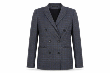 RESERVED Mens Blue Check  Jacket Suit Jacket Size 36