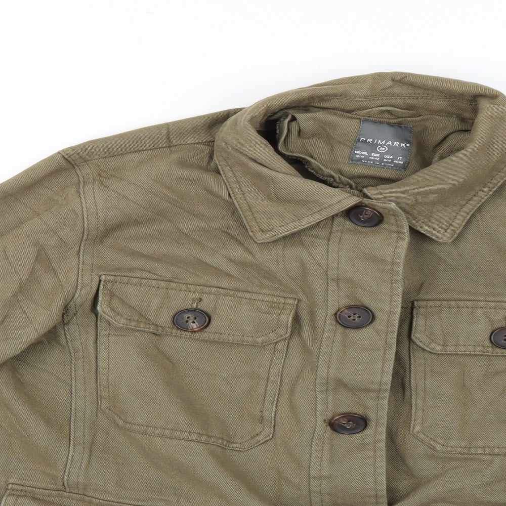 Primark Womens Green   Overcoat Coat Size 12