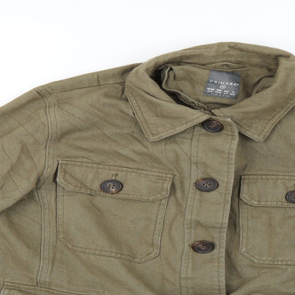 Primark Womens Green   Overcoat Coat Size 12