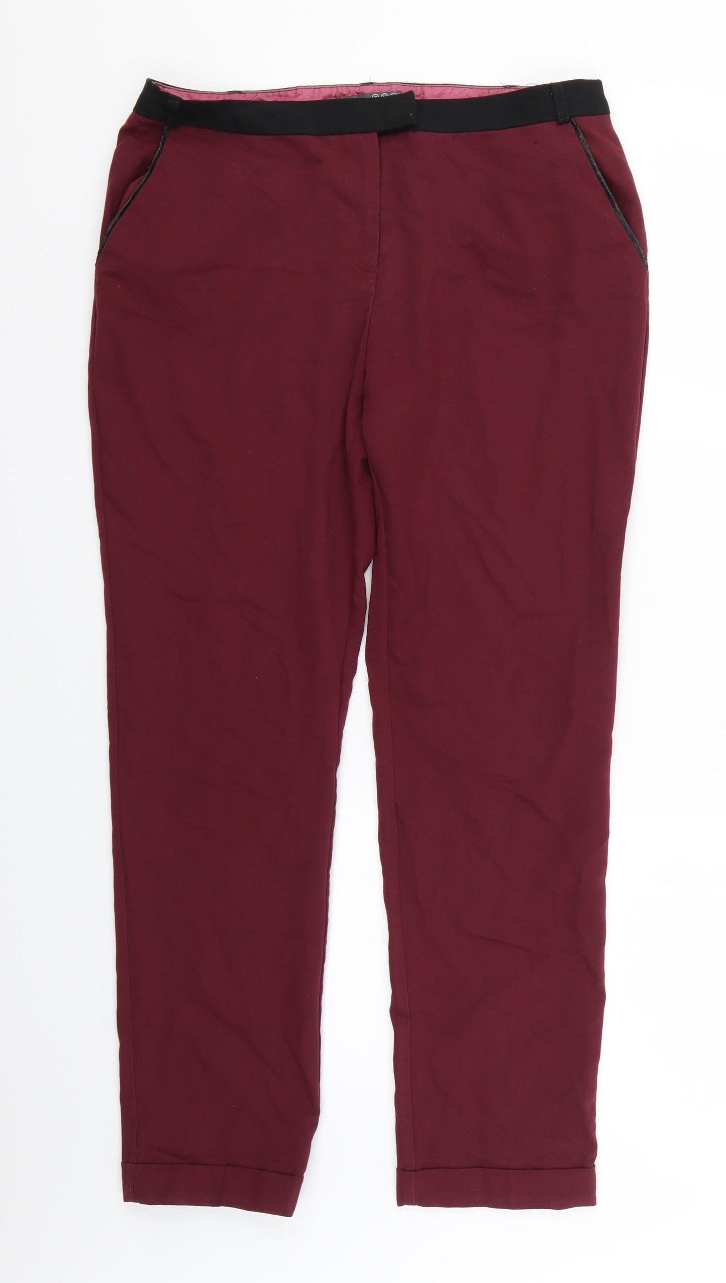 Atmosphere Womens Red   Trousers  Size 10 L26 in