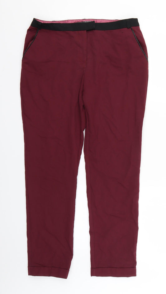 Atmosphere Womens Red   Trousers  Size 10 L26 in