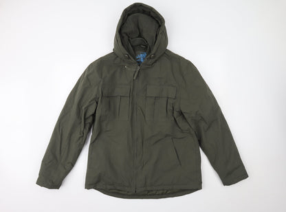 Cherokee Womens Green   Overcoat Coat Size M