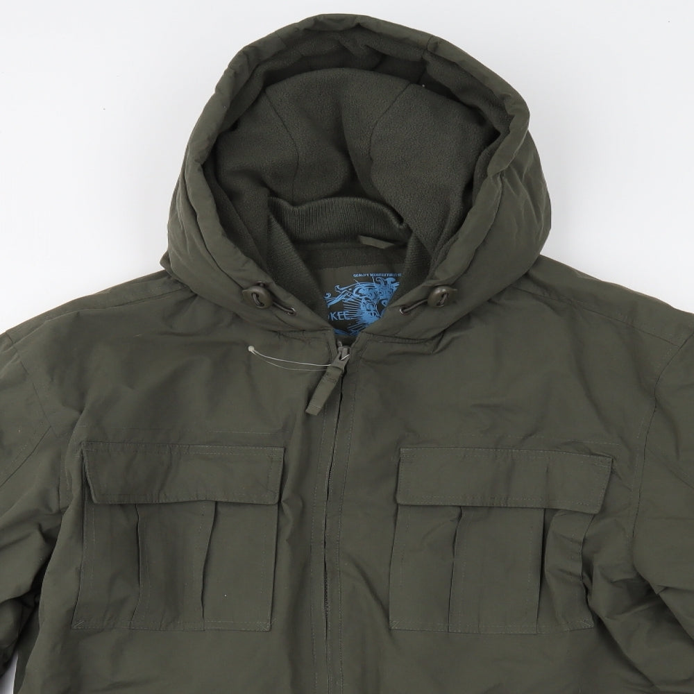 Cherokee Womens Green   Overcoat Coat Size M