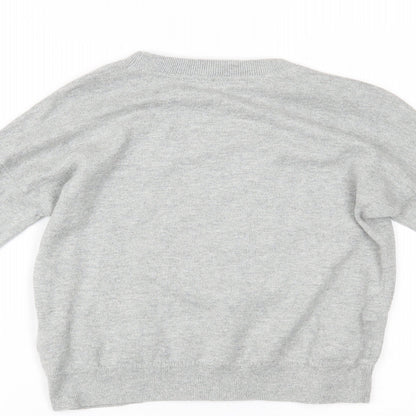 Gap Girls Grey   Pullover Jumper Size 10-11 Years