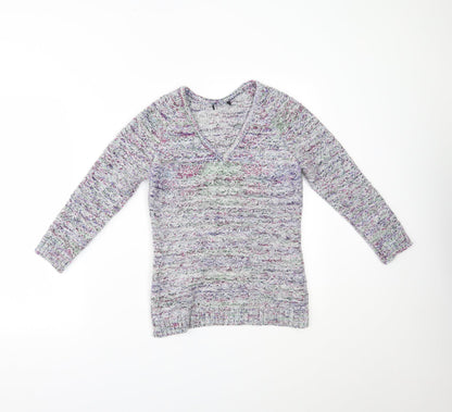 Womens UK Size 8 Preworn Multicoloured Pullover Jumper