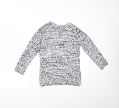 Womens UK Size 8 Preworn Multicoloured Pullover Jumper