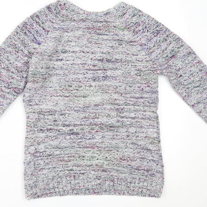 Womens UK Size 8 Preworn Multicoloured Pullover Jumper