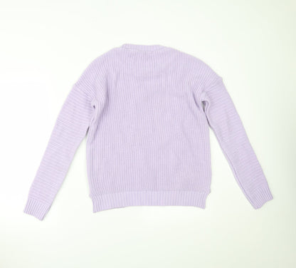 Womens UK Size 4 Preworn Purple Pullover Jumper
