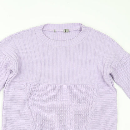 Womens UK Size 4 Preworn Purple Pullover Jumper
