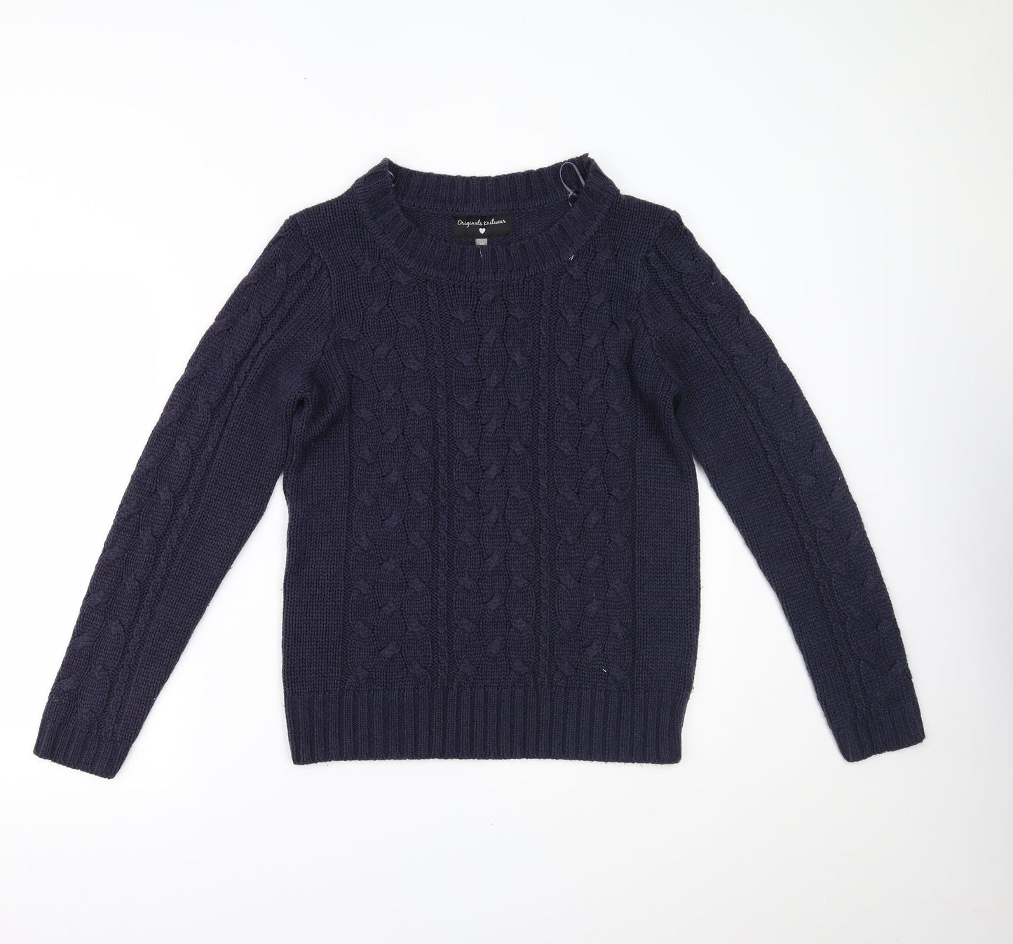 Womens UK Size M Originals Knitwear Blue Pullover Jumper