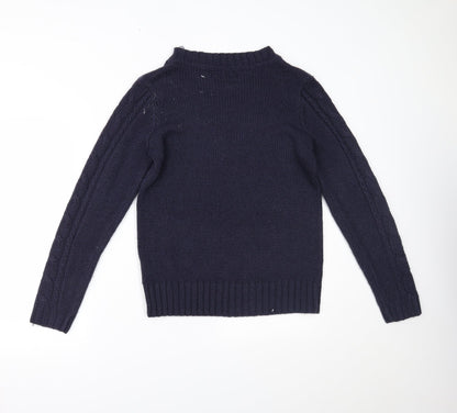 Womens UK Size M Originals Knitwear Blue Pullover Jumper