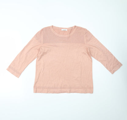 Womens UK Size 14 Marks and Spencer Pink Basic Blouse