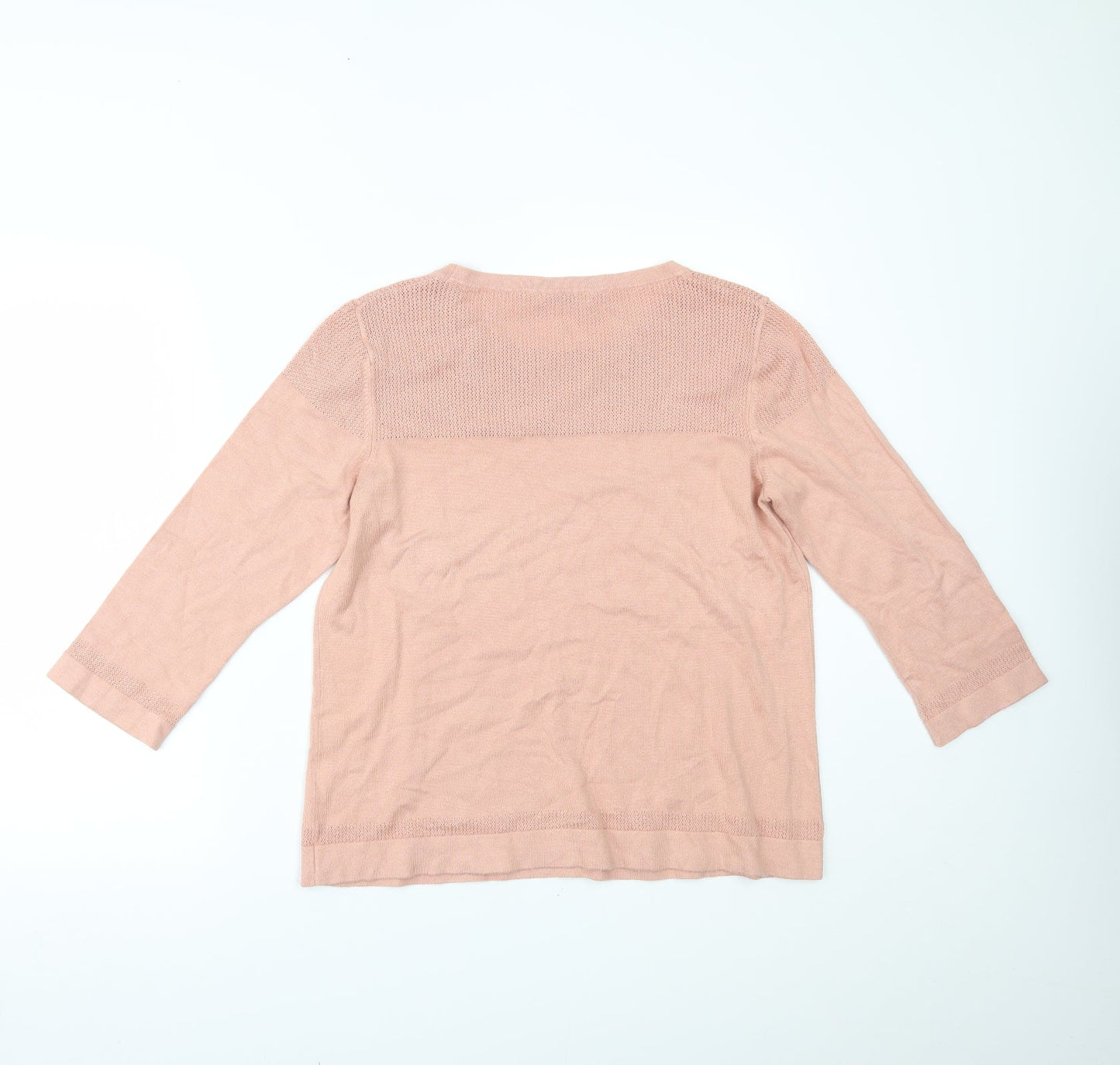 Womens UK Size 14 Marks and Spencer Pink Basic Blouse