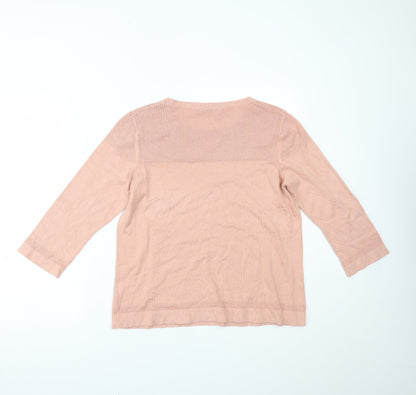 Womens UK Size 14 Marks and Spencer Pink Basic Blouse