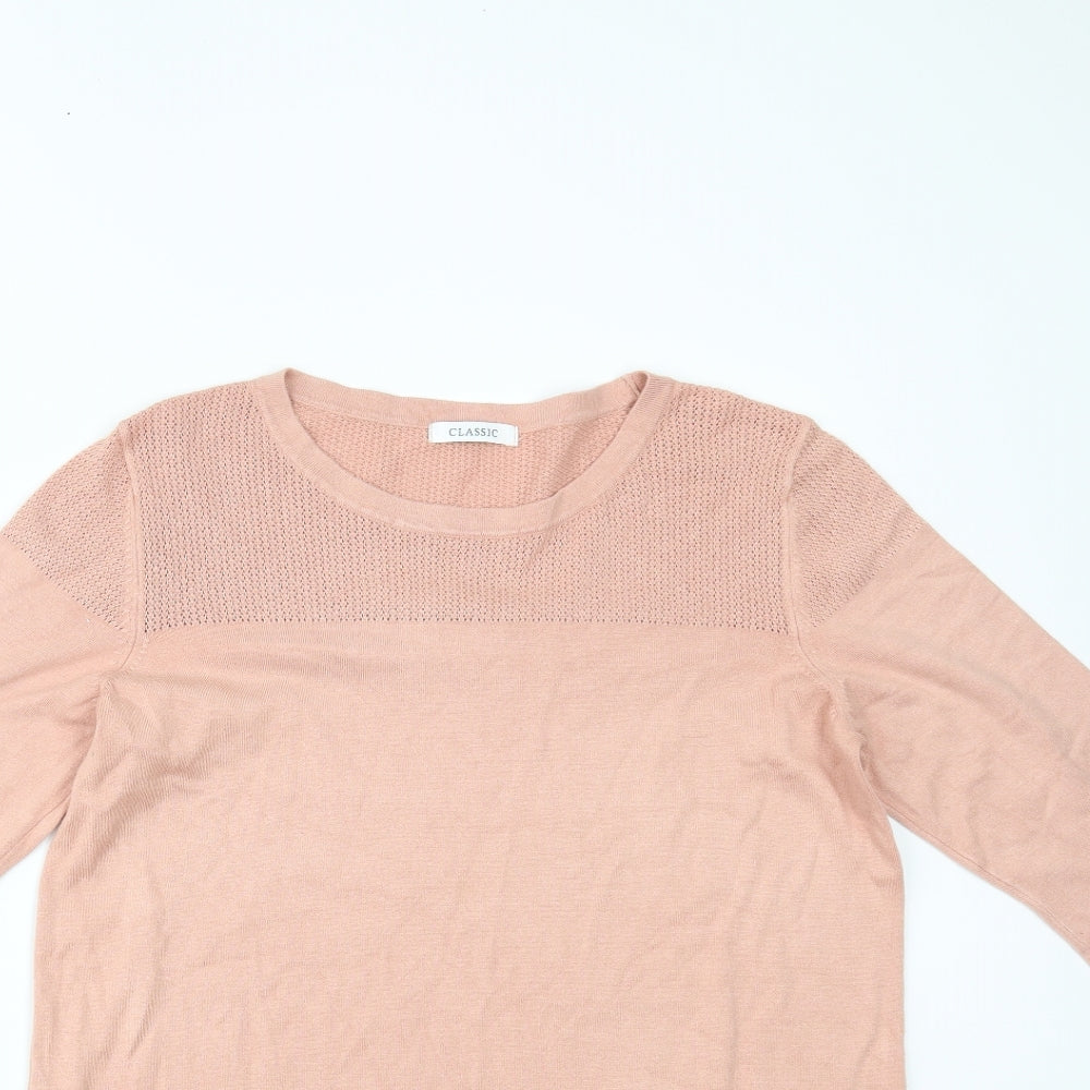Womens UK Size 14 Marks and Spencer Pink Basic Blouse
