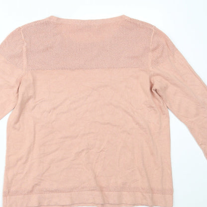 Womens UK Size 14 Marks and Spencer Pink Basic Blouse